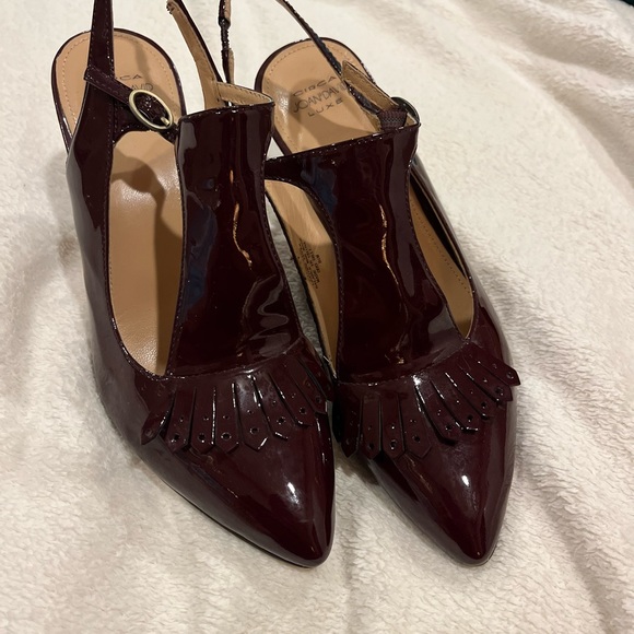 BNW beautiful shoes color red wine size 8.5 - Picture 4 of 4